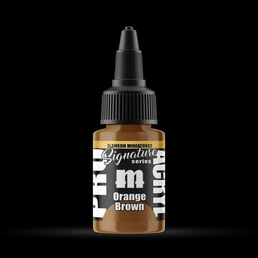 Orange Brown - Premium Matte Acrylic Miniatures Paint - Monument Hobbies - 22 mL Dropper Bottle