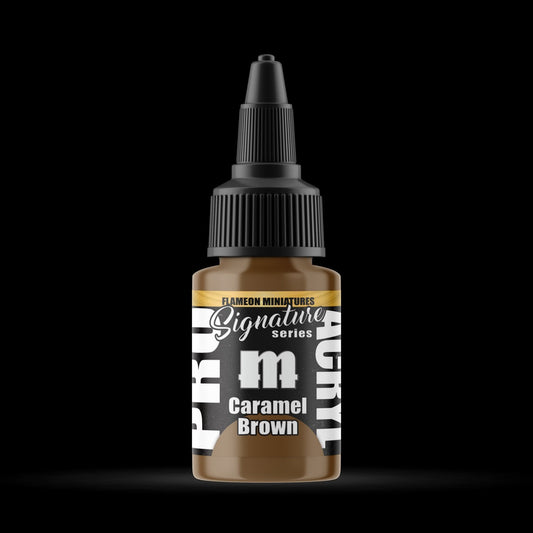 Caramel Brown - Premium Matte Acrylic Miniatures Paint - Monument Hobbies - 22 mL Dropper Bottle