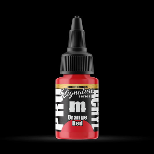 Orange Red - Premium Matte Acrylic Miniatures Paint - Monument Hobbies - 22 mL Dropper Bottle