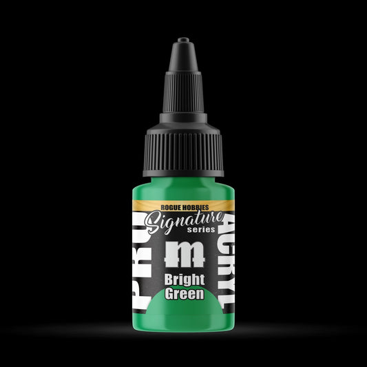 Bright Green - Premium Matte Acrylic Miniatures Paint - Monument Hobbies - 22 mL Dropper Bottle