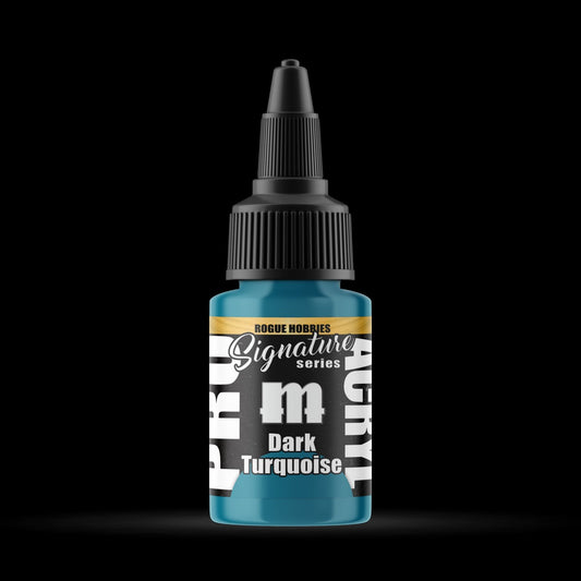 Dark Turquoise - Premium Matte Acrylic Miniatures Paint - Monument Hobbies - 22 mL Dropper Bottle