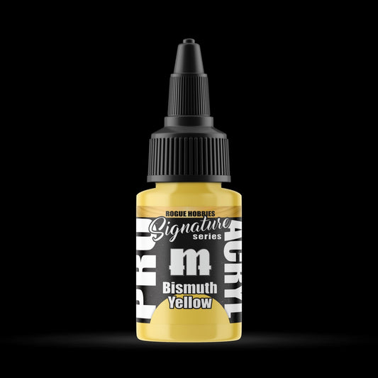 Bismuth Yellow - Premium Matte Acrylic Miniatures Paint - Monument Hobbies - 22 mL Dropper Bottle