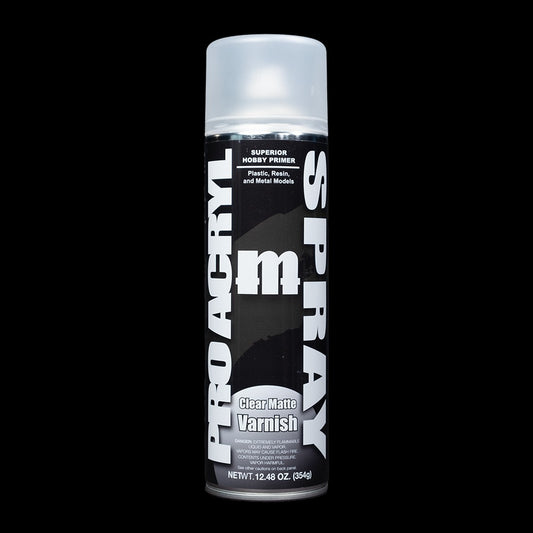 Clear Matte Spray Can Varnish - Premium Acrylic Miniatures Finishing Varnish - Monument Hobbies - 500 mL Spray Can (Store Pickup Only)