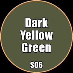 Dark Yellow Green - Premium Matte Acrylic Miniatures Paint - Monument Hobbies - 22 mL Dropper Bottle