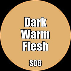 Dark Warm Flesh - Premium Matte Acrylic Miniatures Paint - Monument Hobbies - 22 mL Dropper Bottle