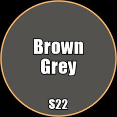 Brown Grey - Premium Matte Acrylic Miniatures Paint - Monument Hobbies - 22 mL Dropper Bottle