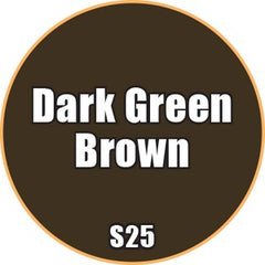 Dark Green Brown - Premium Matte Acrylic Miniatures Paint - Monument Hobbies - 22 mL Dropper Bottle