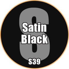 Satin Black - Premium Satin Acrylic Miniatures Paint - Monument Hobbies - 22 mL Dropper Bottle