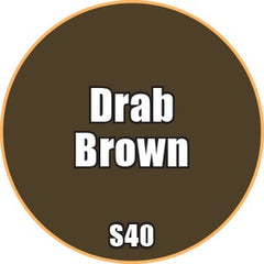 Drab Brown - Premium Matte Acrylic Miniatures Paint - Monument Hobbies - 22 mL Dropper Bottle