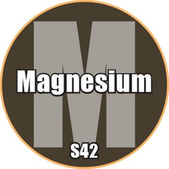 Magnesium - Premium Metallic Acrylic Miniatures Paint - Monument Hobbies - 22 mL Dropper Bottle