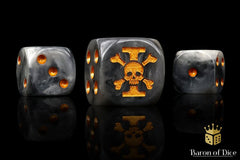 Inquisition Order - Hand Crafted Resin 25 Round Corner Dice Set