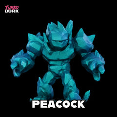 Peacock- Blue-Green Metallic Colorshift Paint - TurboDork - 22 mL Dropper Bottle