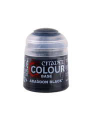 Abaddon Black - Base Matte Acrylic Miniatures Paint - Citadel Colour - 12 mL - Gootzy Gaming