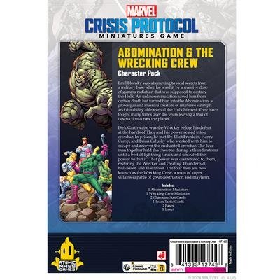 Abomination & Wrecking Crew - Marvel Crisis Protocol Official Character Pack (CP162) - Gootzy Gaming