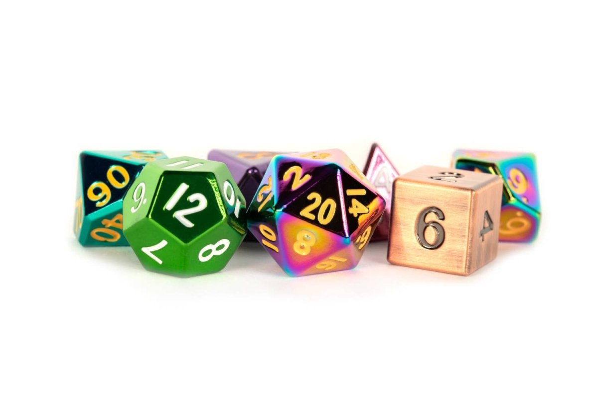 Adopt a Misfit (Blind Pack) - Misfit Metal Standard 7 Dice Set - D&D Dice - Gootzy Gaming