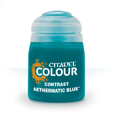 Aethermatic Blue - Contrast Acrylic Miniatures Paint - Citadel Colour - 18 mL - Gootzy Gaming