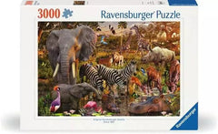 African Animal World 3000 Piece Puzzle - Gootzy Gaming