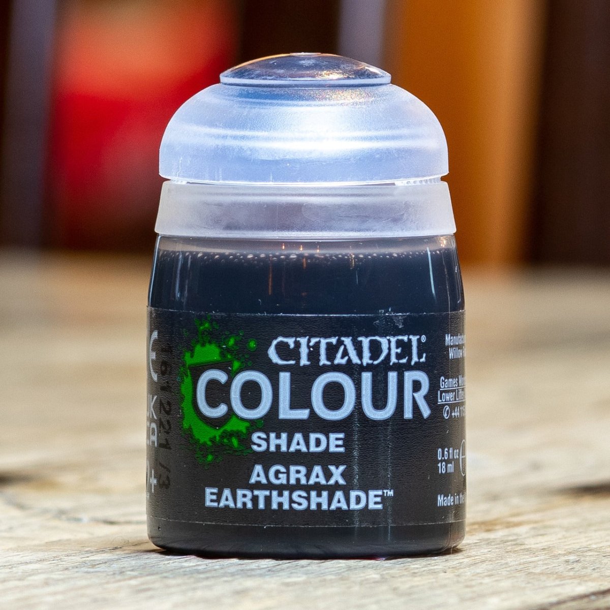 Agrax Earthshade - Shade Matte Acrylic Miniatures Paint - Citadel Colour - 18 mL - Gootzy Gaming