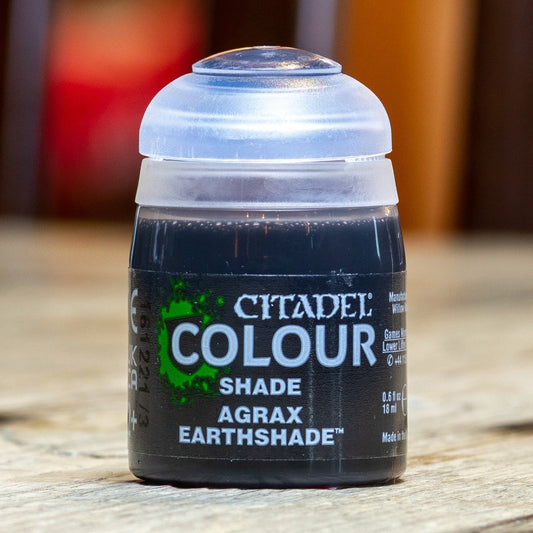 Agrax Earthshade - Shade Matte Acrylic Miniatures Paint - Citadel Colour - 18 mL - Gootzy Gaming