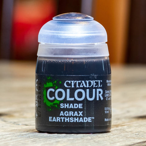 Agrax Earthshade - Shade Matte Acrylic Miniatures Paint - Citadel Colour - 18 mL - Gootzy Gaming