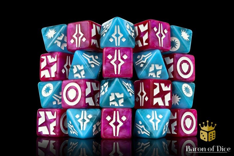 Alien Icon Galactic Skirmish - Hand Crafted Resin Shatterpoint 20 Dice Set - Gootzy Gaming