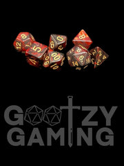 Altoona Maroon - Plastic Standard 7 Dice Set - D&D Dice - Gootzy Gaming