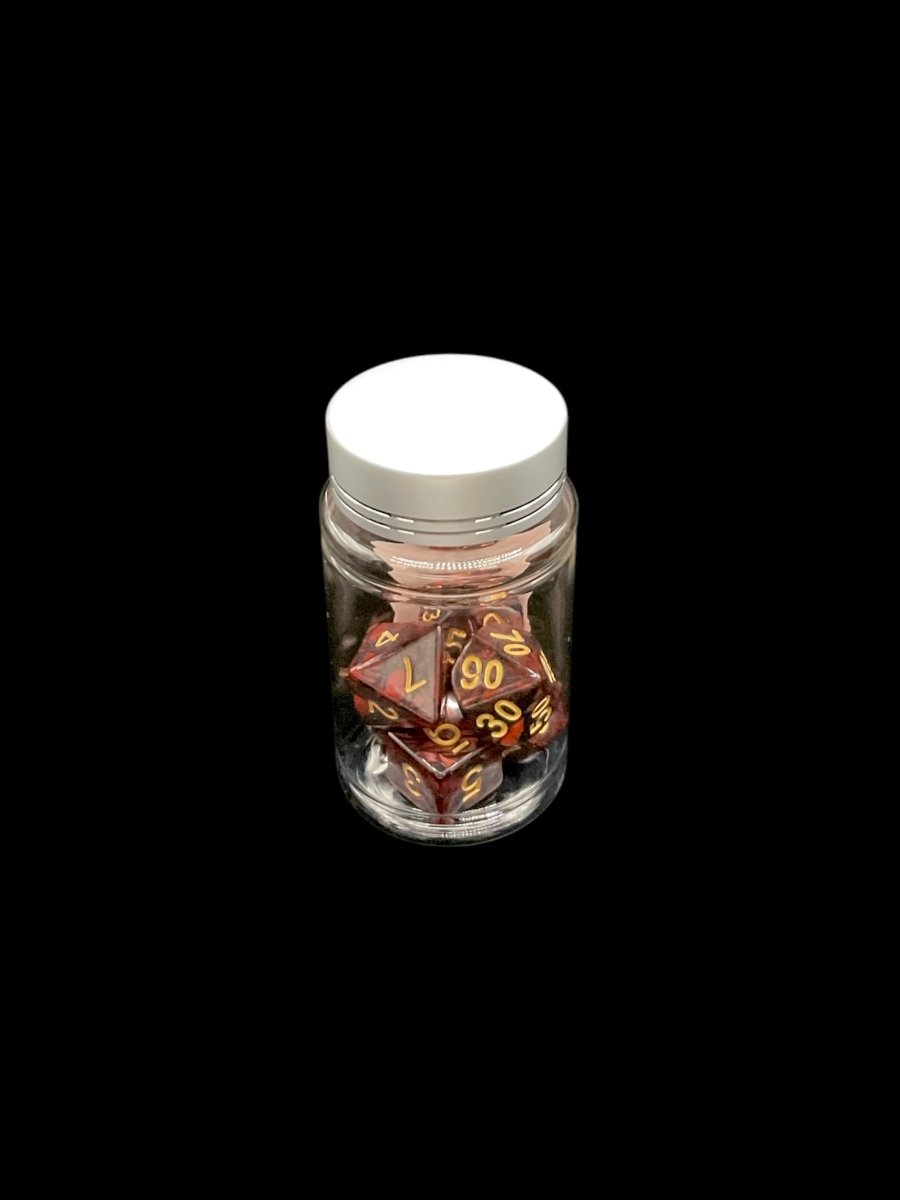 Altoona Maroon - Plastic Standard 7 Dice Set - D&D Dice - Gootzy Gaming