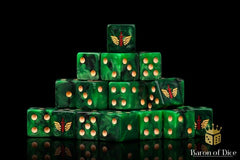 Angels of Death - Hand Crafted Resin 25 Square Corner Dice Set - Gootzy Gaming