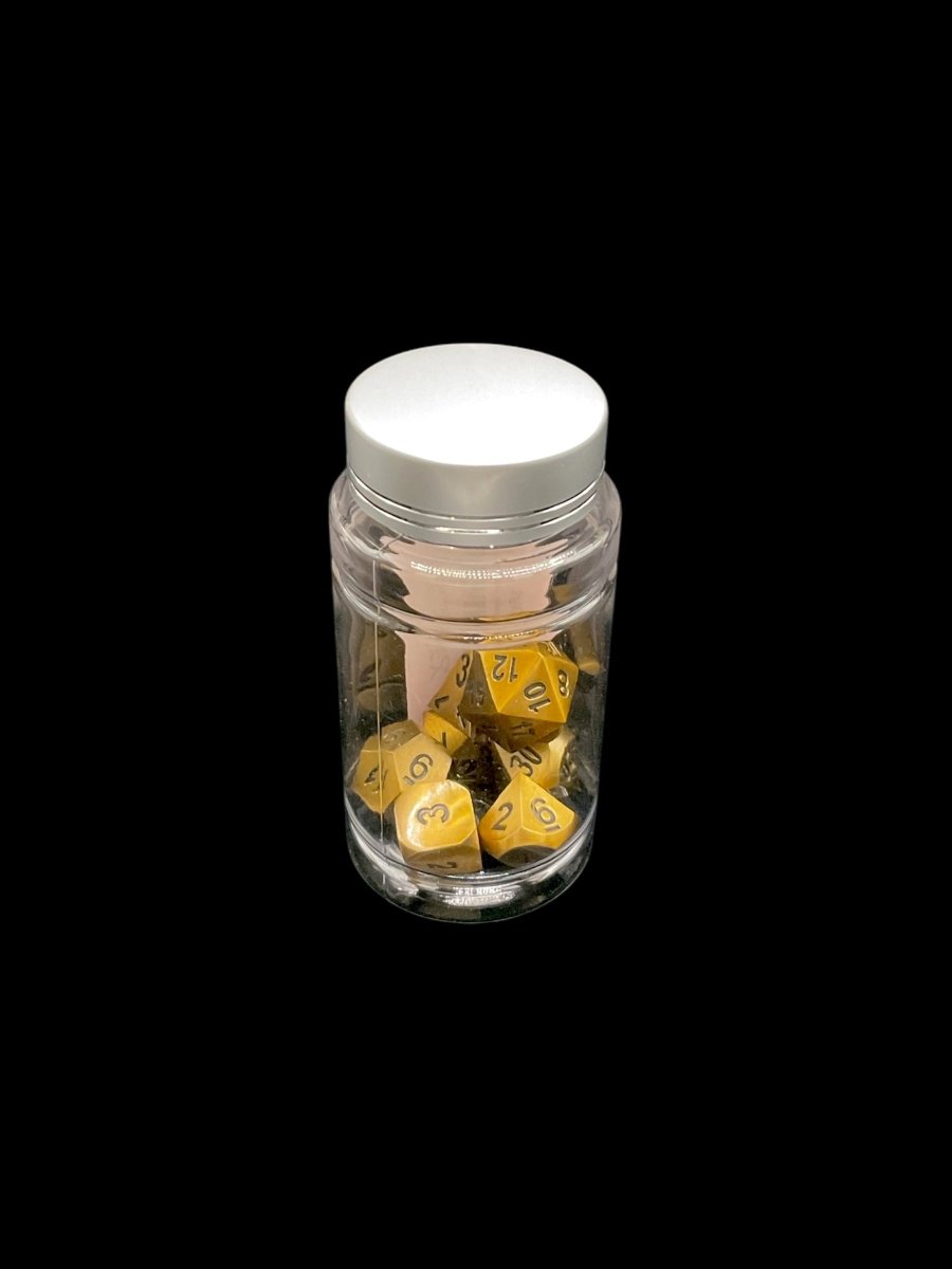 Antique Gold - Metal 7 Dice Set - D&D Dice - Gootzy Gaming