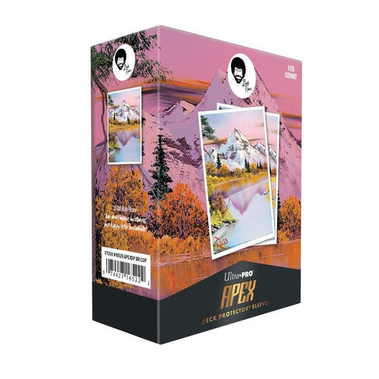 APEX Deck Protector Sleeves: Bob Ross - Mighty Mountain Lake (105ct) - Gootzy Gaming