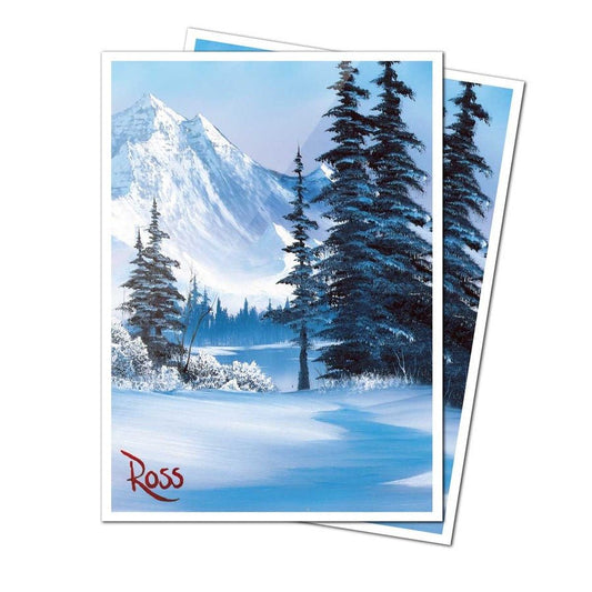 APEX Deck Protector Sleeves: Bob Ross - Winter Paradise (105ct) - Gootzy Gaming