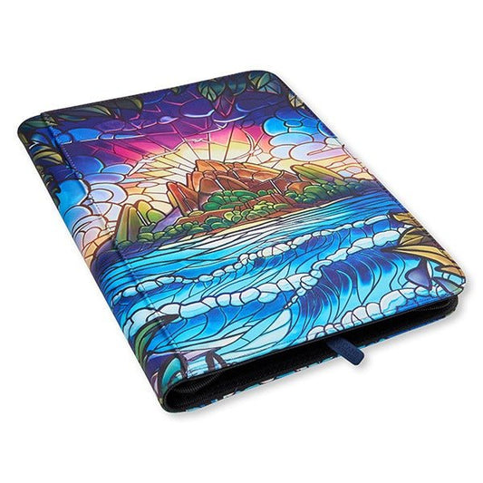 Arcane Fortress 9 - Pocket Binder (360 Card Capacity): Stained Glass - Hidden Island - Gootzy Gaming