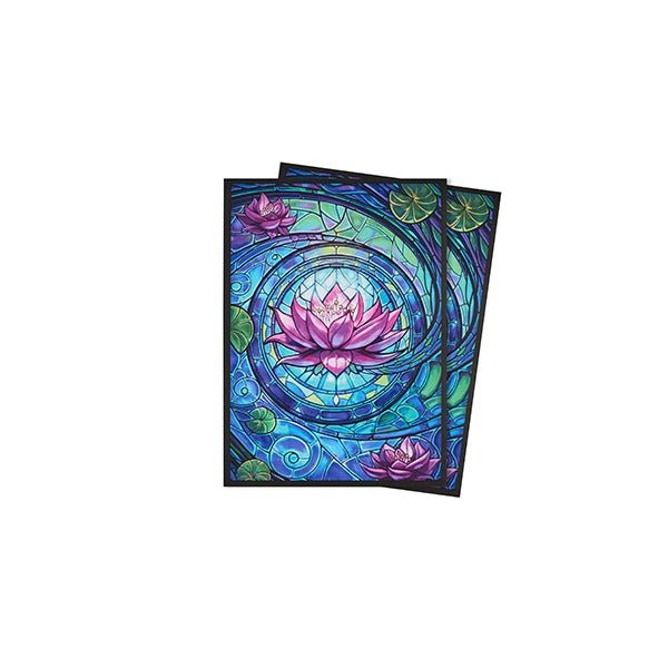 Arcane Fortress Standard Matte Art Card Sleeves (100 Ct): Stained Glass - Blossom Grace - Gootzy Gaming