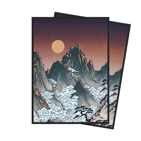 Arcane Fortress Standard Matte Art Card Sleeves (100 Ct): Ukiyo - e - Crimson Ridge - Gootzy Gaming
