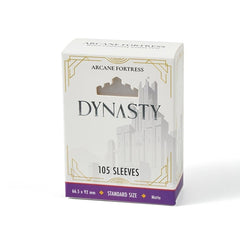 Arcane Fortress Standard Matte Card Sleeves (100 Ct): Dynasty - Crystal Clear - Gootzy Gaming