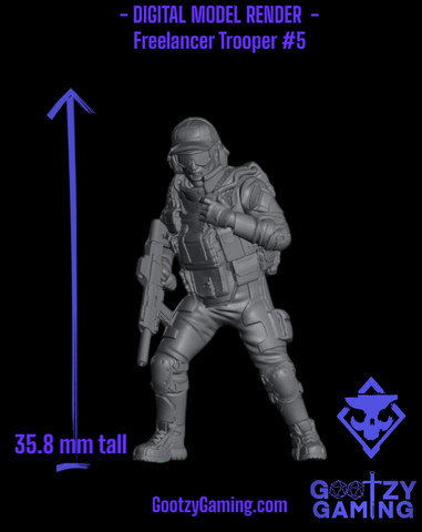 Arsenal Freelancers Bundle 1 - 5 Miniature Bundle - Arsenal Official Miniature - Skull Forge Studios - Gootzy Gaming