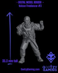 Arsenal Freelancers: Vulcan Trooper 3 - Arsenal Official Miniature - Skull Forge Studios - Gootzy Gaming