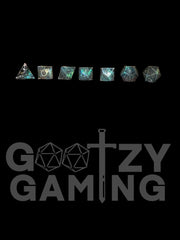 Asgardian Halls - Hand Crafted Resin Standard 7 Dice Set - D&D Dice - Gootzy Gaming
