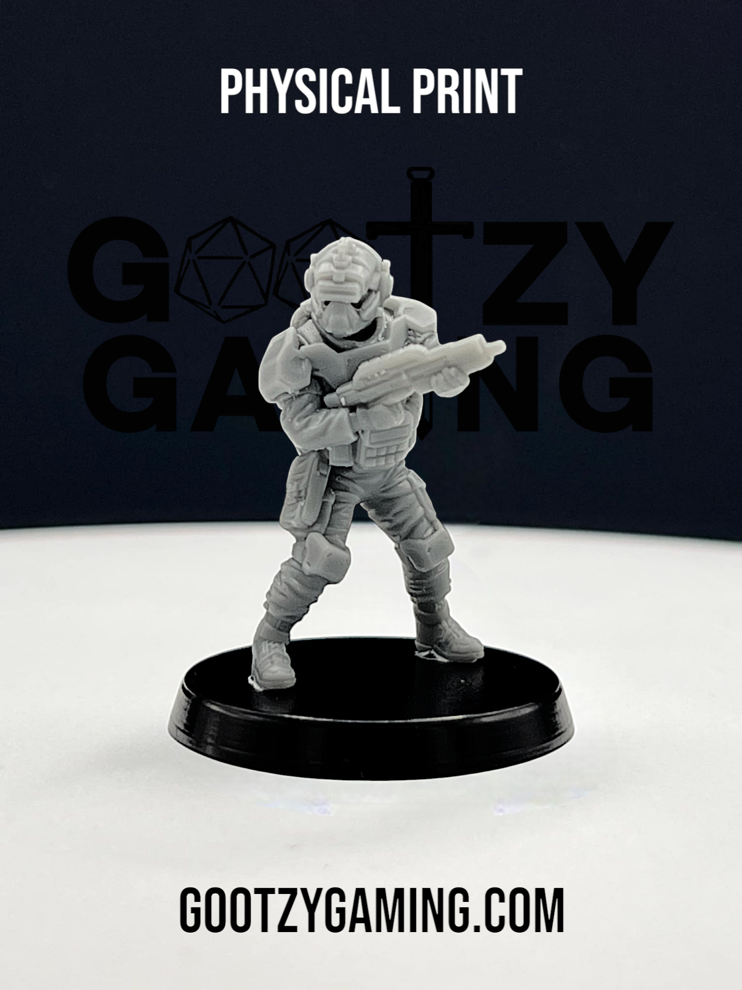 a toy figurine of a man with a gun