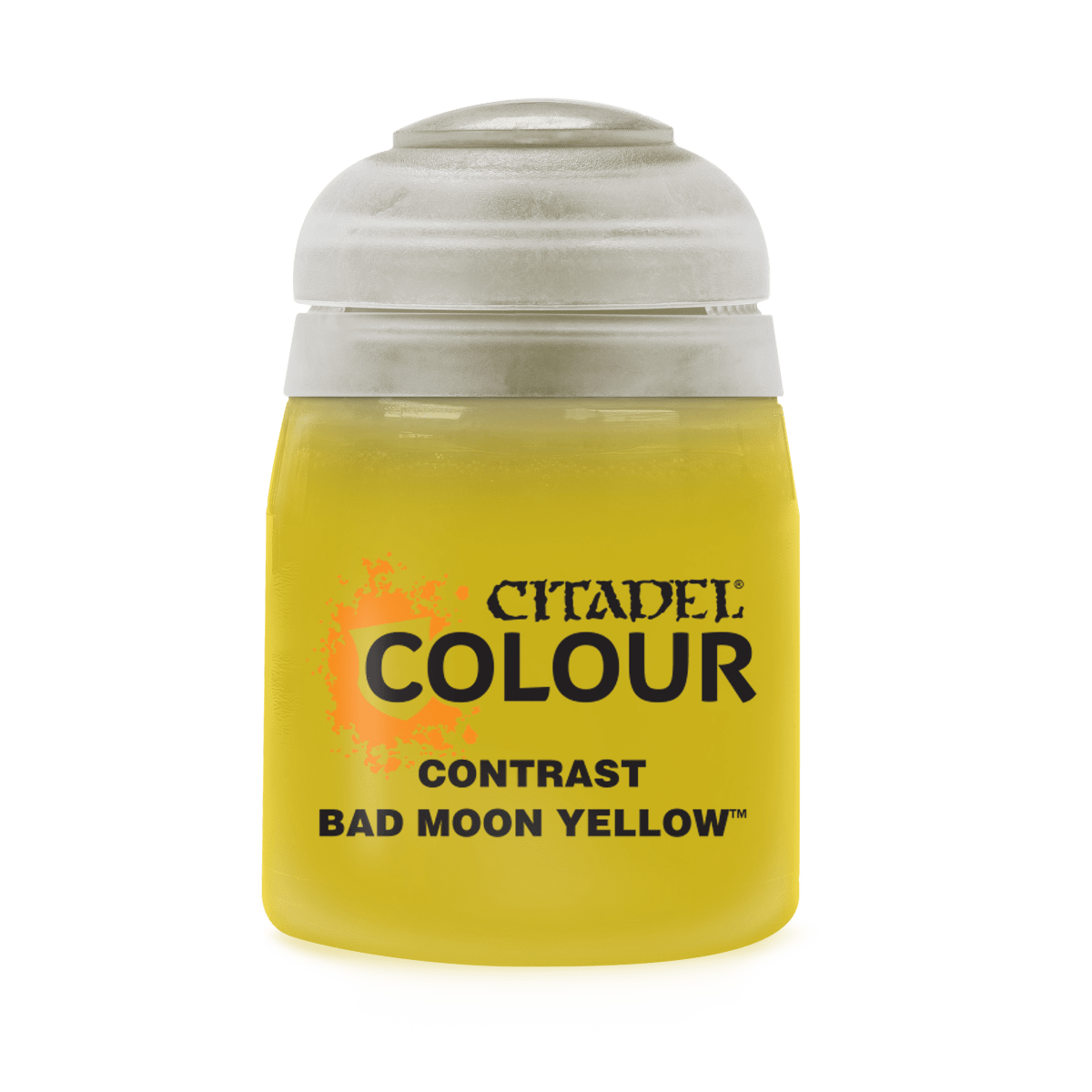 Bad Moon Yellow - Contrast Acrylic Miniatures Paint - Citadel Colour - 18 mL - Gootzy Gaming