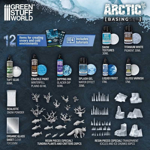 Basing Sets - Arctic - Green Stuff World - Gootzy Gaming