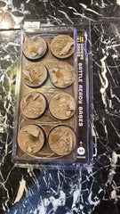Battle Ready Bases - Arid Steppe 32mm Round - Gamers Grass - 8 Hand Crafted Bases - Gootzy Gaming