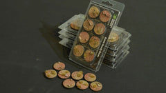 Battle Ready Bases - Badlands 32mm Round - Gamers Grass - 8 Hand Crafted Bases - Gootzy Gaming