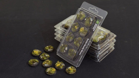 Battle Ready Bases - Highland 32mm Round - Gamers Grass - 8 Hand Crafted Bases - Gootzy Gaming
