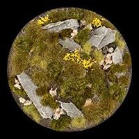 Battle Ready Bases - Highland 32mm Round - Gamers Grass - 8 Hand Crafted Bases - Gootzy Gaming