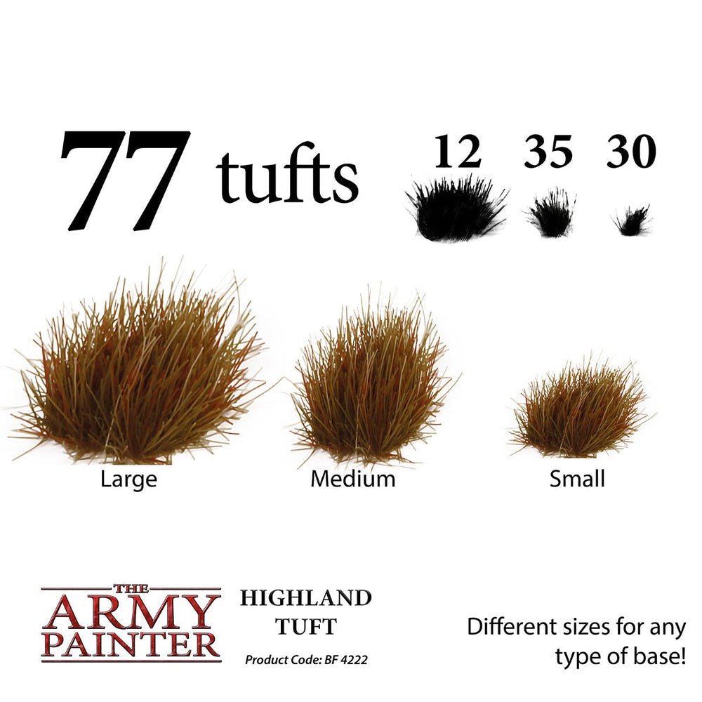 Battlefield: Foliage - Highland Tuft - The Army Painter - 77x Self Adhesives - Gootzy Gaming