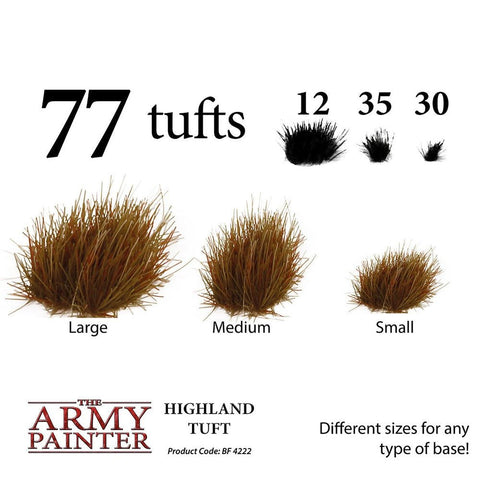 Battlefield: Foliage - Highland Tuft - The Army Painter - 77x Self Adhesives - Gootzy Gaming
