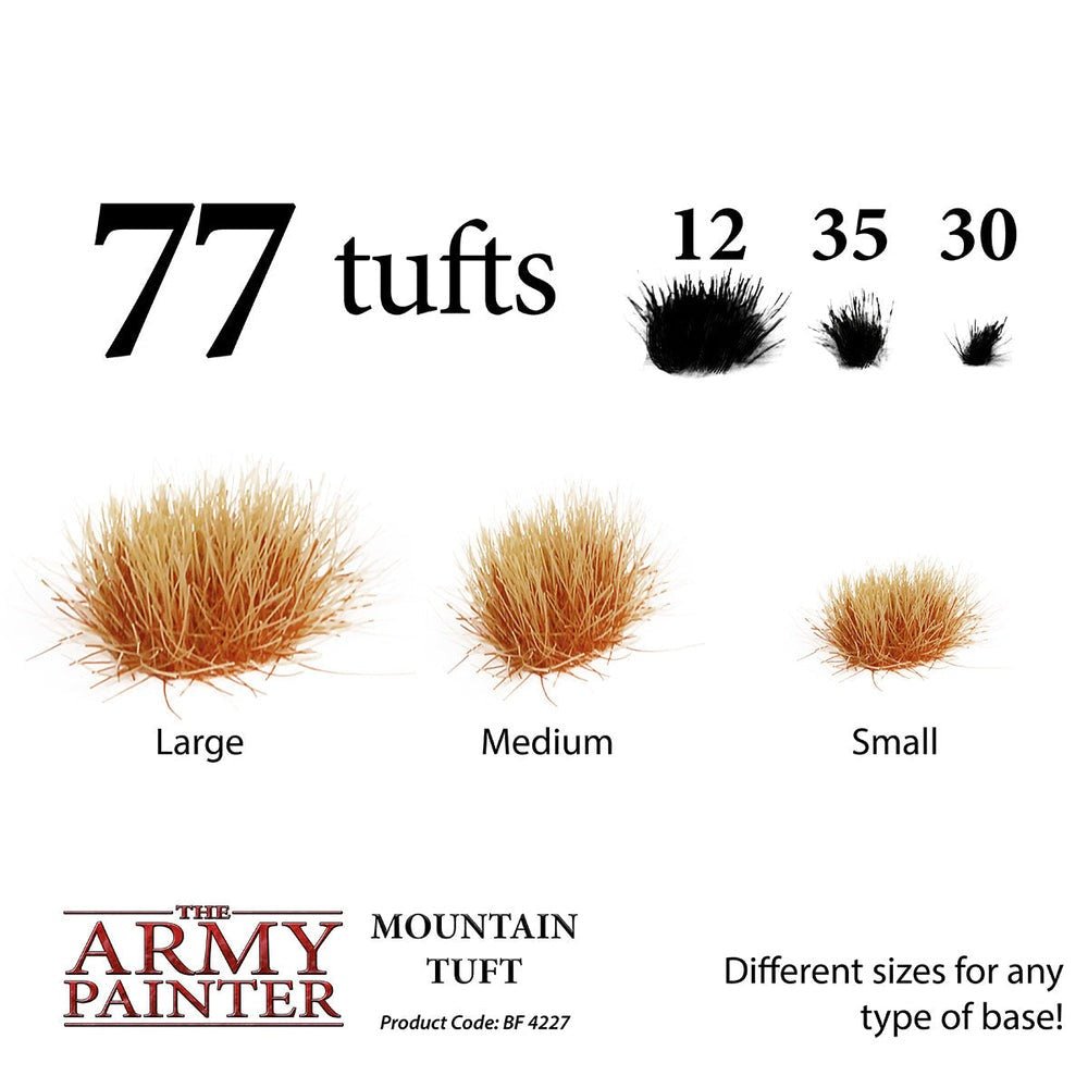 Battlefield: Foliage - Mountain Tuft - The Army Painter - 77x Self Adhesives - Gootzy Gaming