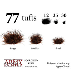 Battlefield: Foliage - Scorched Tuft - The Army Painter - 77x Self Adhesives - Gootzy Gaming