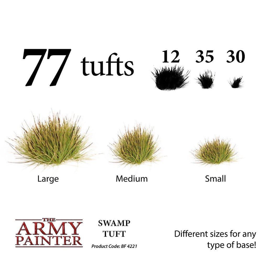 Battlefield: Foliage - Swamp Tuft - The Army Painter - 77x Self Adhesives - Gootzy Gaming